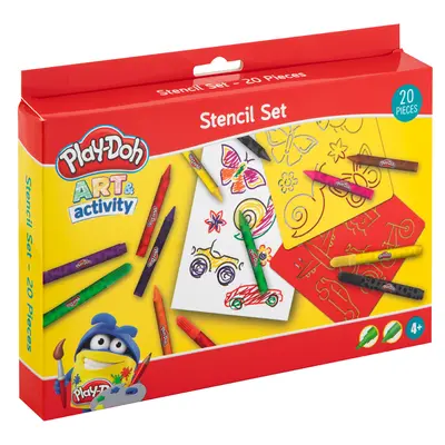 Set creativ Creative Craft, 20 piese, 6 sabloane si 14 culori BPTCJK160015