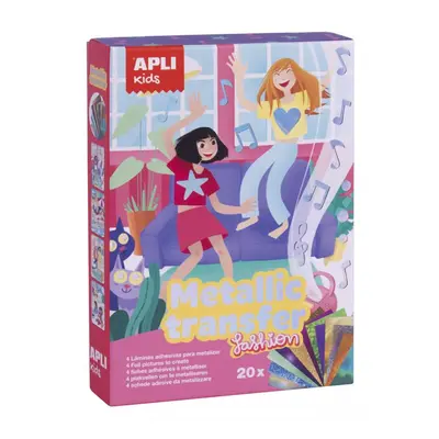 Set hartie metalica transferabila, Apli, tema Moda, 20 coli BPTCAL017859