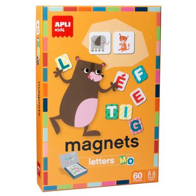 Set magneti litere, APLI, 28x18 cm, 60 bucati BPTCAL016816