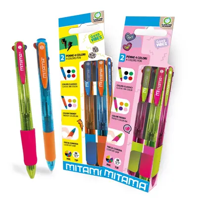 Set pixuri Mitama, 4 culori, blister BPTCMI062564