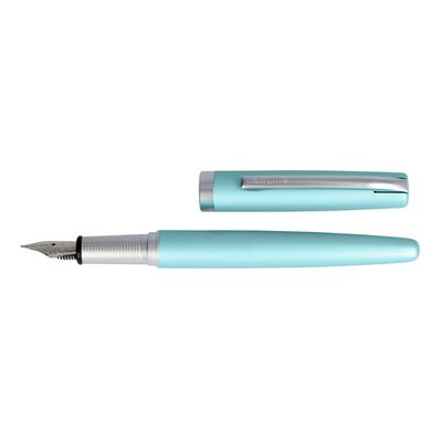 Stilou Online Eleganza, turcoaz satin, culoare scriere albastru BPTCON346346