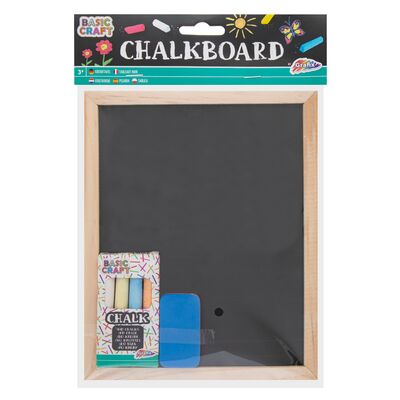 Tablita neagra Creative Craft, 20x16 cm, 4 crete si burete BPTCJK100052