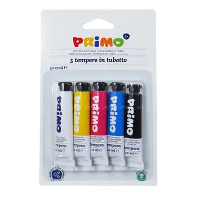 Tempera Morocolor Primo, 5 culori, tuburi de aluminiu, 12ml BPTCMC442500