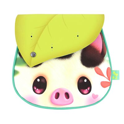 Geanta de umar Gorjuss Bangoberry Piggy Porcusorul, 19x19x2 cm, 3 pinuri BPTCGR126702