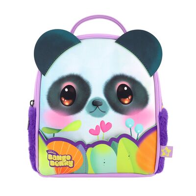 Ghiozdan Gorjuss Bangoberry 21x23x9 cm, cu set pinuri Pally Panda BPTCGR126601