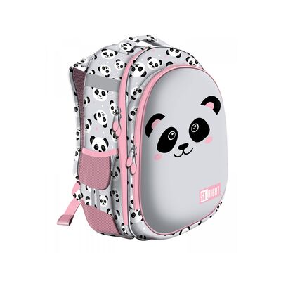 Ghiozdan Majewski, St Right HB01, 2 compartimente, Panda Grey BPTCMJ265710