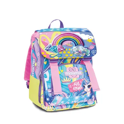 Ghiozdan Mitama, 4 compartimente, Rainbow Dream, 40 x 28 x 18 cm BPTCMI064720