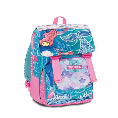 Ghiozdan Mitama, 4 compartimente, design marin, 40 x 28 x 18 cm BPTCMI064719