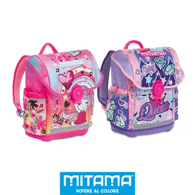 Ghiozdan Mitama, ergonomic, compartimente rigide, design fete, 26 x 18 x 38 cm BPTCMI064211