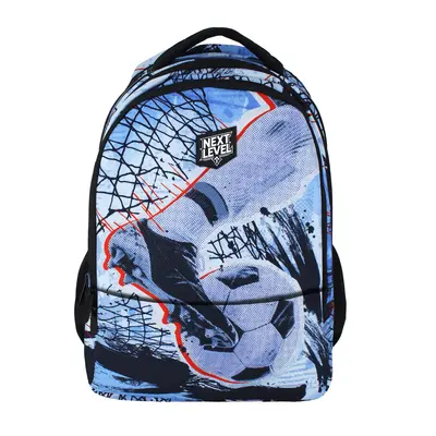 Ghiozdan Next Level, 2 compartimente, tematica fotbal, 48x33x20 cm BPTCNL058173