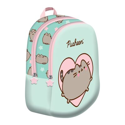 Ghiozdan copii Majewski, D6, Pusheen mint, 2 compartimente, 30 x 23 x 12 cm BPTCMJ688409