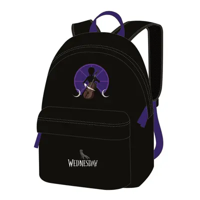 Ghiozdan scolar Majewski, Wednesday si Thing, 1 compartiment, 40 x 30 x 12 cm BPTCMJ690952