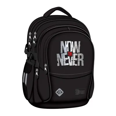 Ghiozdan scolar Majewski ST Right, BP01, Now or Never, 4 compartimente, 43 x 32 x 21 cm BPTCMJ680489