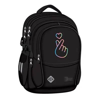 Ghiozdan scolar Majewski ST Right, BP01, Pastel K-Pop, 4 compartimente, 43 x 32 x 21 cm BPTCMJ685026