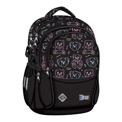 Ghiozdan scolar Majewski ST Right, BP01, Trouble Maker Bear, 4 compartimente, 43 x 32 x 21 cm BPTCMJ682452