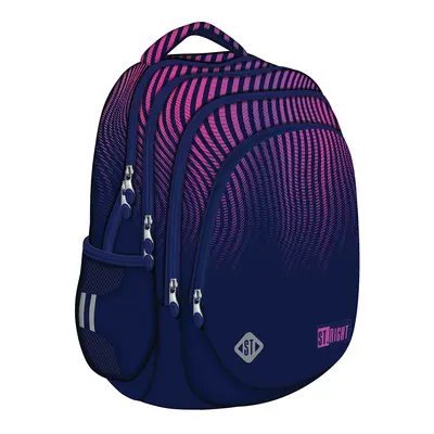 Ghiozdan scolar Majewski ST Right, BP06, Violet Gradient Wave, 4 compartimente, 42 x 31 x 22 cm BPTCMJ681868