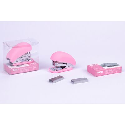 Mini capsator Apli, Nordik Collection, 24/6, 40 coli, roz BPTCAL018471B