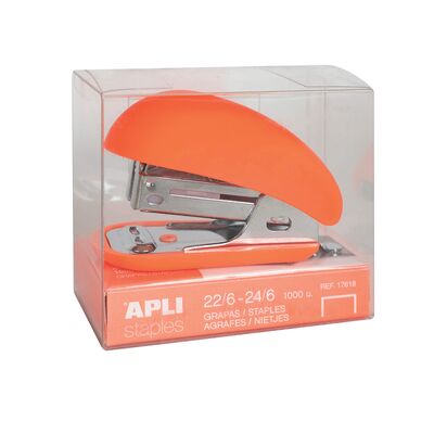 Mini capsator Apli Fluor Collection, 24/6, 63 cm, orange BPTCAL018332B