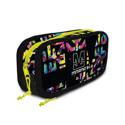 Penar oval Mitama, 3 compartimente echipat, design galben cu negru BPTCMI064881