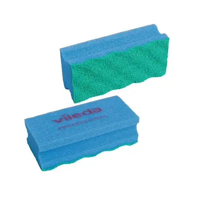 Burete vase, Vileda Pur Active, 7x15 cm, albastru, 10 buc/set BPTCVL123114