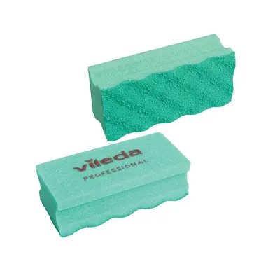 Burete vase, Vileda Pur Active, 7x15 cm, verde, 10buc/set BPTCVL123111