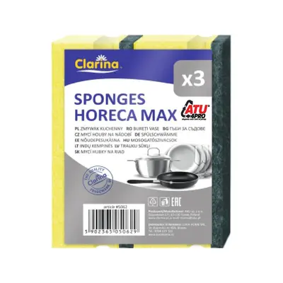 Burete vase cu canelura Horeca Max, 3 bucati/set BPTCLUX0009