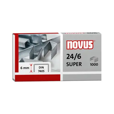 Capse Novus, 24/6 SUPER, 1000 bucati/cutie BPTCNV2246