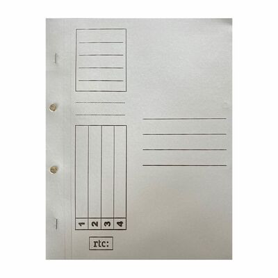 Dosar alb cu gauri 1/1, RTC, A4, carton, 10 bucati/set BPTCDL4041M