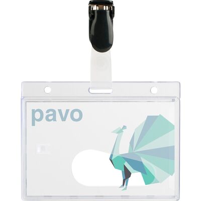 Ecuson cu clips PVC, 60 x 90 mm, 25 bucati/cutie BPTCPV009251