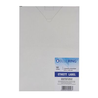 Etichete Bluering, 210 x 148 mm, 200 etichete, 100 coli/top BPTCBR000112