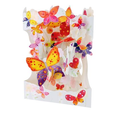 Felicitare 3D, Santoro, Design Fluturi, Pop-up, Componente mobile BPTCGR162000