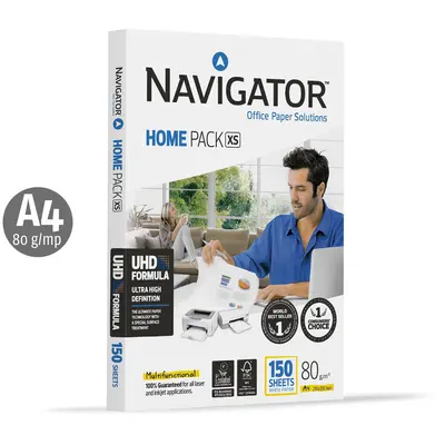 Hartie copiator Navigator Home Pack XS, A4, 80 g, 150 coli/top, 12 topuri/cutie BPTCNF66150