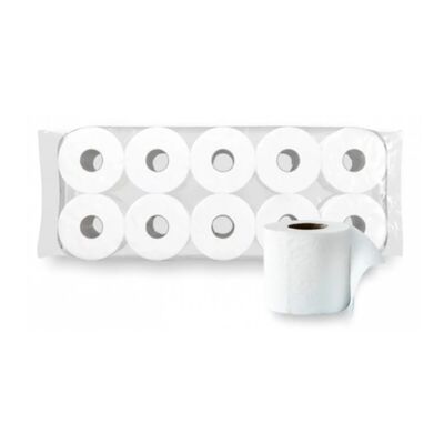 Hartie igienica Esentis neutru, 3 straturi, alba, 12 m, 10 role/set BPTCMGT00353