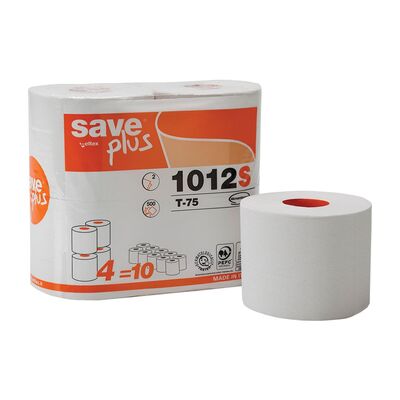 Hartie igienica mini, Celtex 1012S, 2 straturi, alba, 500 portii, 4 role/set BPTCCE001012