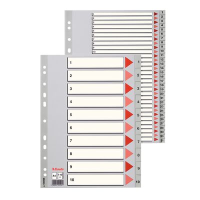 Index Esselte, A-Z, A4, 225x297 mm, plastic BPTCSL4005