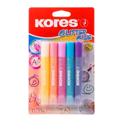 Lipici Kores, culori pastelate, 10 g, 5 culori/blister BPTCKS075001