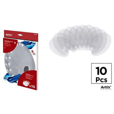 Paleta pentru amestecarea culorilor Main Paper, de unica folosinta, 10 bucati/set BPTCMR987306