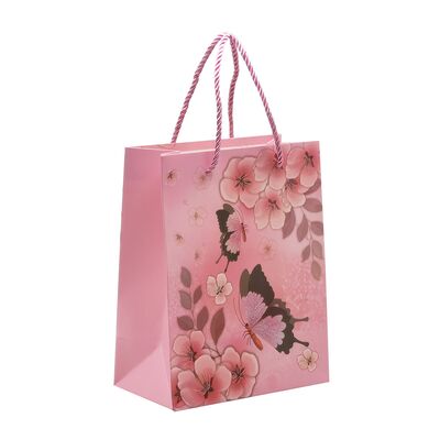 Punga cadou 18x23x10 cm, design fluturi BPTCTV730469