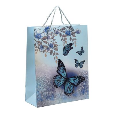 Punga cadou 26x32x10 cm, design fluturi BPTCTV730476