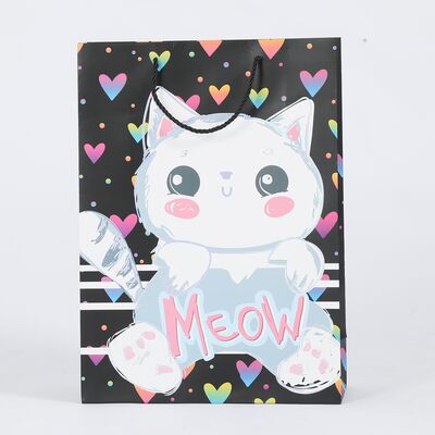 Punga cadou XL 30x41x12 cm, design pisici BPTCTV409767