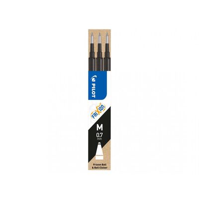 Rezerva roller cu gel Pilot Frixion Ball, 0.7 mm, negru, 3 bucati/set BPTCPI500006