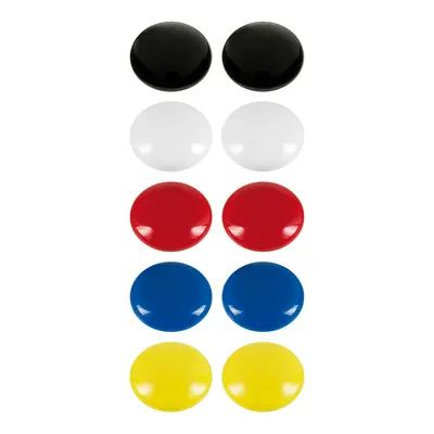 Set 10 magneti Westcott, d25 mm, diverse culori, sustin 4/6 coli, 80g BPTCWS108140