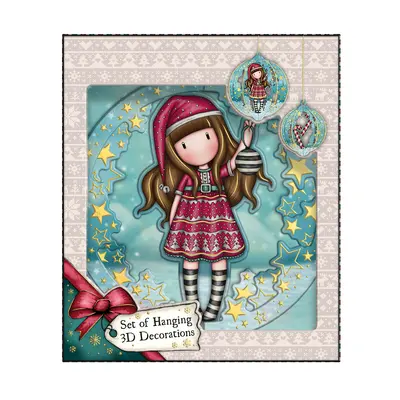 Set 3 decoratiuni 3D, Gorjuss, Tis The Season BPTCGR122302