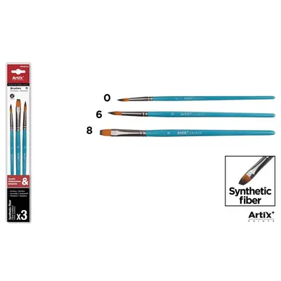 Set 3 pensule Main Paper, numarul 0, 6, 8 BPTCMR156697