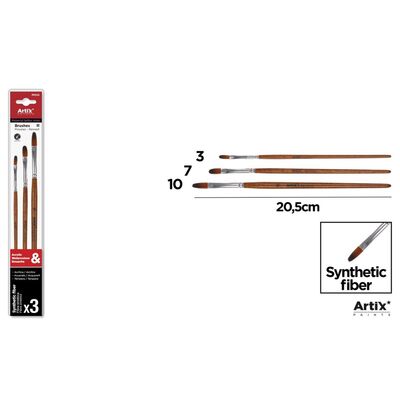 Set 3 pensule Main Paper, numarul 3, 7, 10, blister BPTCMR984770