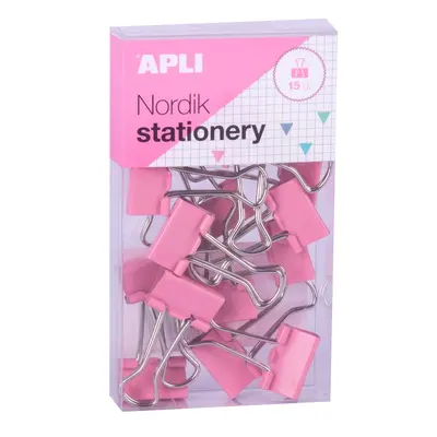 Set clipsuri Apli, 19 mm, 15 bucati/set, diverse culori BPTCAL018148