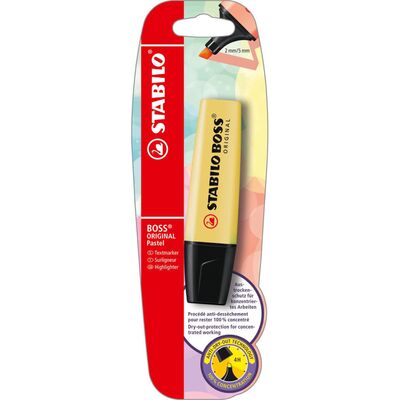 Textmarker Stabilo Boss Original, 1 bucata/blister, galben BPTCSW50596B