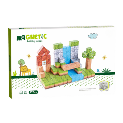 Cuburi magnetice - in natura 157 piese (2.5 cm)