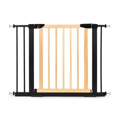 Poarta de siguranta 74-100 cm ecotoys sf-011-bc - lemn metal edeedisf-011-bc