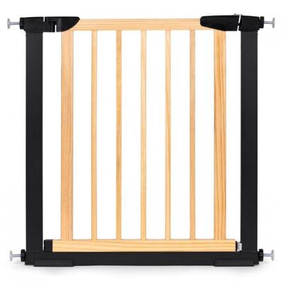 Poarta de siguranta 74-80 cm ecotoys sf-011a-bc - lemn metal edeedisf-011a-bc